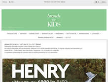 Tablet Screenshot of brandsforkids.se